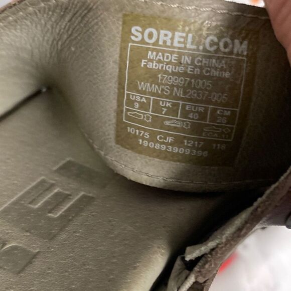 SOREL slide sandals leather double strap size 9 - Picture 7 of 7